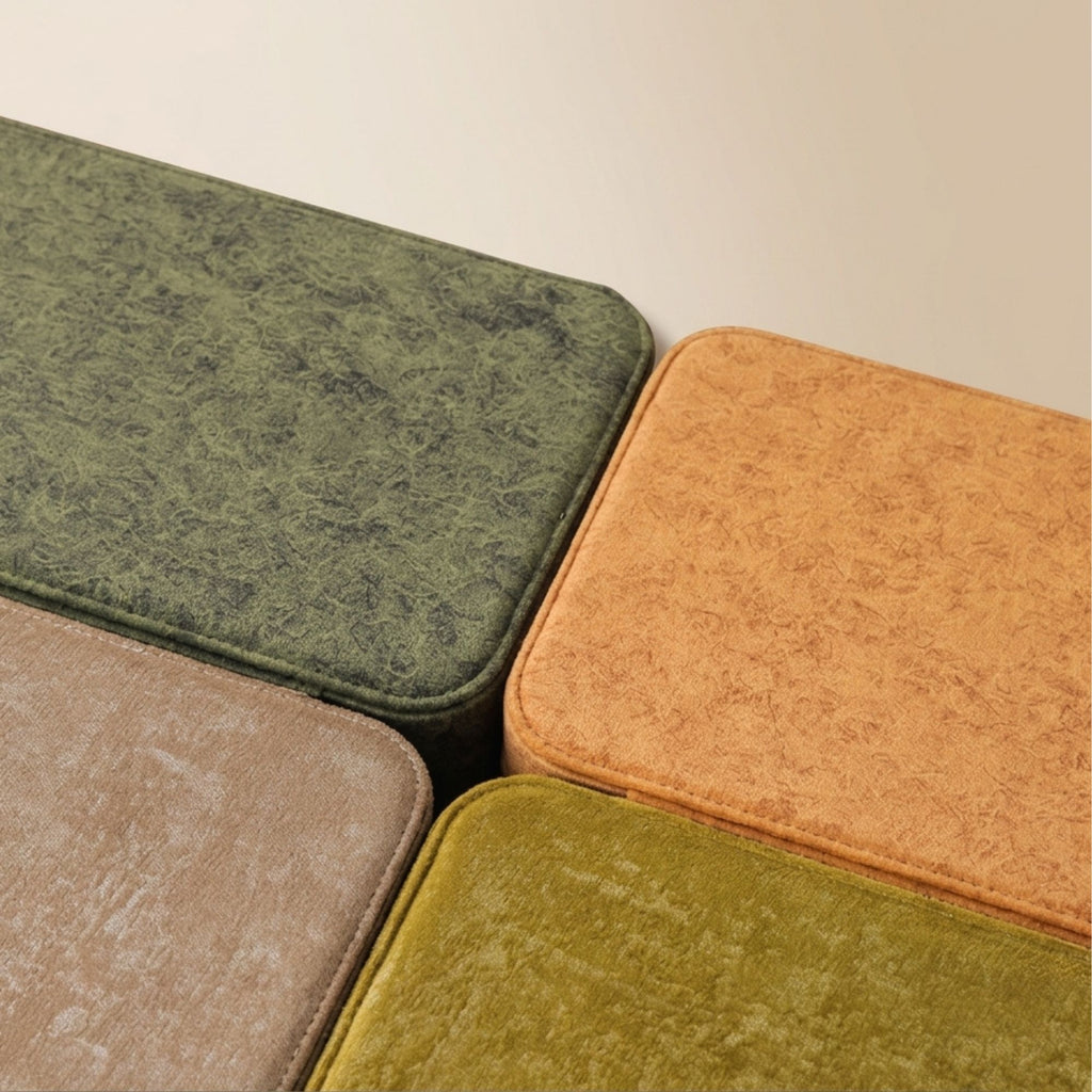 Velvet Travel Jewelry Case, four color swatches